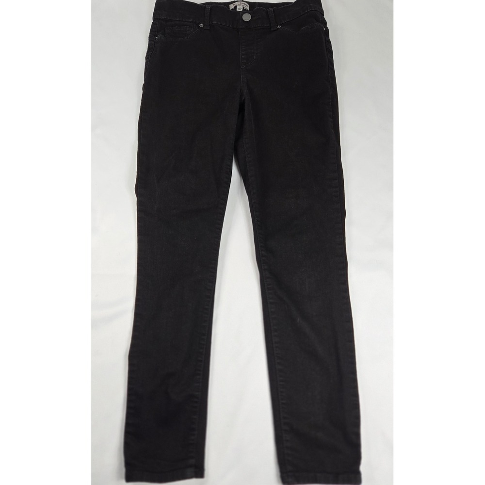 Juicy Couture Jeggings Black Denim Stretch Casual Slim Pants Size 10 Chic Y2K‎